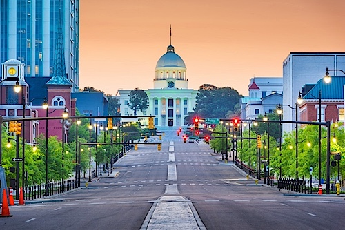 State capitol in Montgomery, Alabama